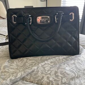 New, never used Michael Kors Black Quilted purse/bag/satchel